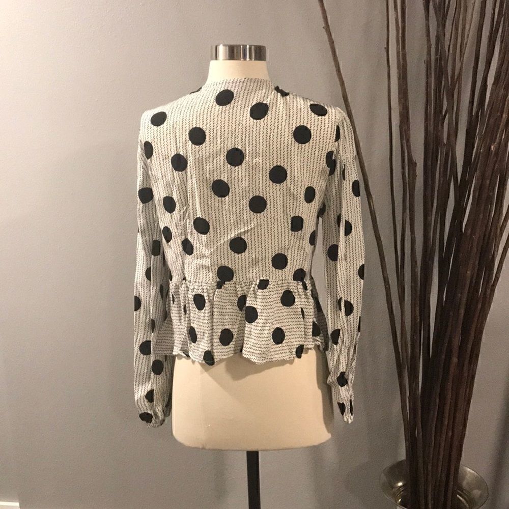 Topshop Button Up Blouse - Picture 2 of 3